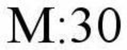 M:30 trademark