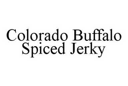 COLORADO BUFFALO SPICED JERKY trademark