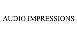 AUDIO IMPRESSIONS trademark