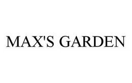 MAX'S GARDEN trademark