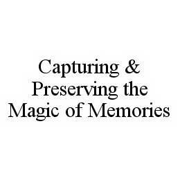CAPTURING & PRESERVING THE MAGIC OF MEMORIES trademark