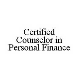 CERTIFIED COUNSELOR IN PERSONAL FINANCE trademark