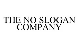 THE NO SLOGAN COMPANY trademark