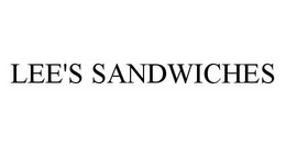 LEE'S SANDWICHES trademark