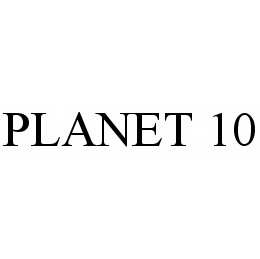 PLANET 10 trademark
