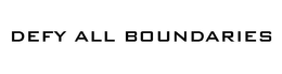 DEFY ALL BOUNDARIES trademark