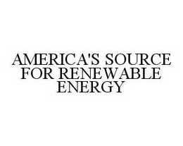 AMERICA'S SOURCE FOR RENEWABLE ENERGY trademark