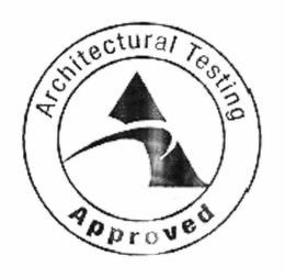 A ARCHITECTURAL TESTING APPROVED trademark