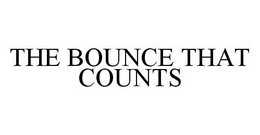 THE BOUNCE THAT COUNTS trademark