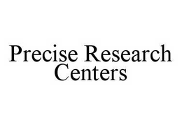 PRECISE RESEARCH CENTERS trademark