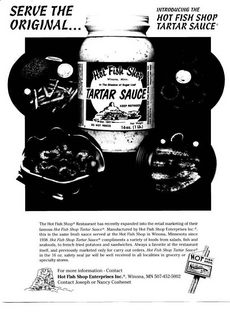 SERVE THE ORIGINAL..INTRODUCING THE HOT FISH SHOP TATAR SAUCE trademark
