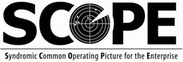 SCOPE SYNDROMIC COMMON OPERATING PICTURE FOR THE ENTERPRISE trademark