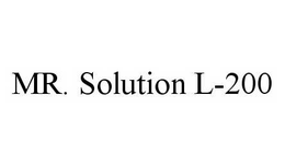 MR. SOLUTION L-200 trademark