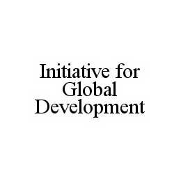 INITIATIVE FOR GLOBAL DEVELOPMENT trademark