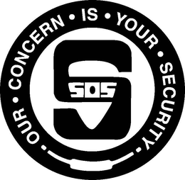 SOS S OUR CONCERN IS YOUR SECURITY trademark