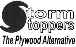 STORM STOPPERS THE PLYWOOD ALTERNATIVE trademark