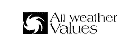 ALL WEATHER VALUES trademark