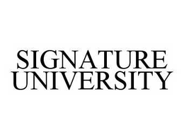 SIGNATURE UNIVERSITY trademark