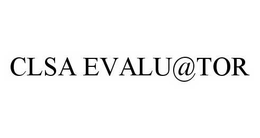 CLSA EVALU@TOR trademark