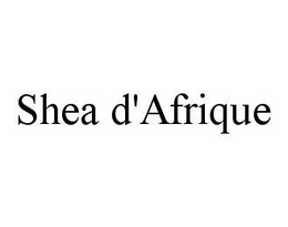 SHEA D'AFRIQUE trademark