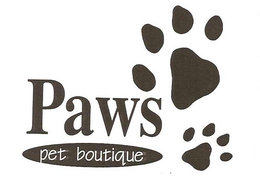 PAWS PET BOUTIQUE trademark