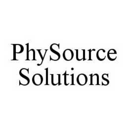 PHYSOURCE SOLUTIONS trademark