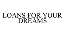 LOANS FOR YOUR DREAMS trademark