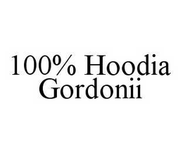 100% HOODIA GORDONII trademark