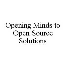 OPENING MINDS TO OPEN SOURCE SOLUTIONS trademark