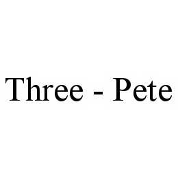 THREE - PETE trademark