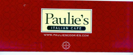 PAULIE'S ITALIAN CAFE WWW.PAULIESCOOKIES.COM trademark