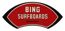 BING SURFBOARDS NOSERIDER MODEL trademark