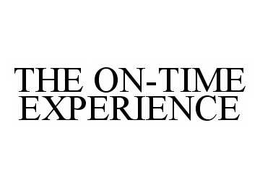 THE ON-TIME EXPERIENCE trademark