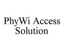 PHYWI ACCESS SOLUTION trademark