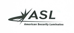ASL AMERICAN SECURITY LAMINATES trademark