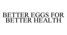 BETTER EGGS FOR BETTER HEALTH trademark