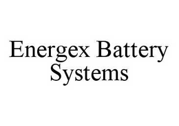 ENERGEX BATTERY SYSTEMS trademark