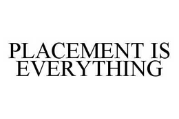 PLACEMENT IS EVERYTHING trademark