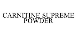 CARNITINE SUPREME POWDER trademark