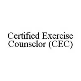 CERTIFIED EXERCISE COUNSELOR (CEC) trademark