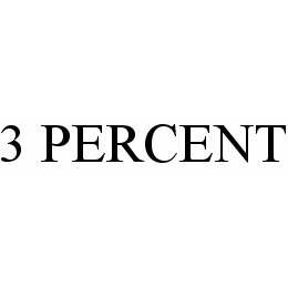 3 PERCENT trademark