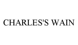 CHARLES'S WAIN trademark