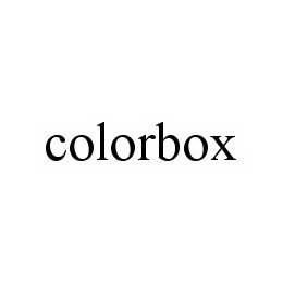COLORBOX trademark