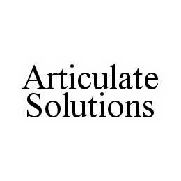 ARTICULATE SOLUTIONS trademark