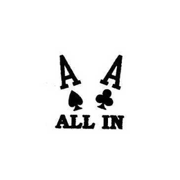 A A ALL IN trademark