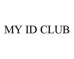 MY ID CLUB trademark