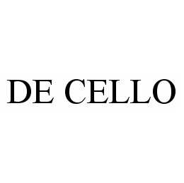 DE CELLO trademark