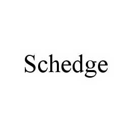 SCHEDGE trademark