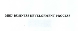 MBDI BUSINESS DEVELOPMENT PROCESS trademark