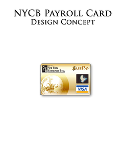 NYCB PAYROLL CAARD DESIGN CONCEPT $AFEPAY trademark